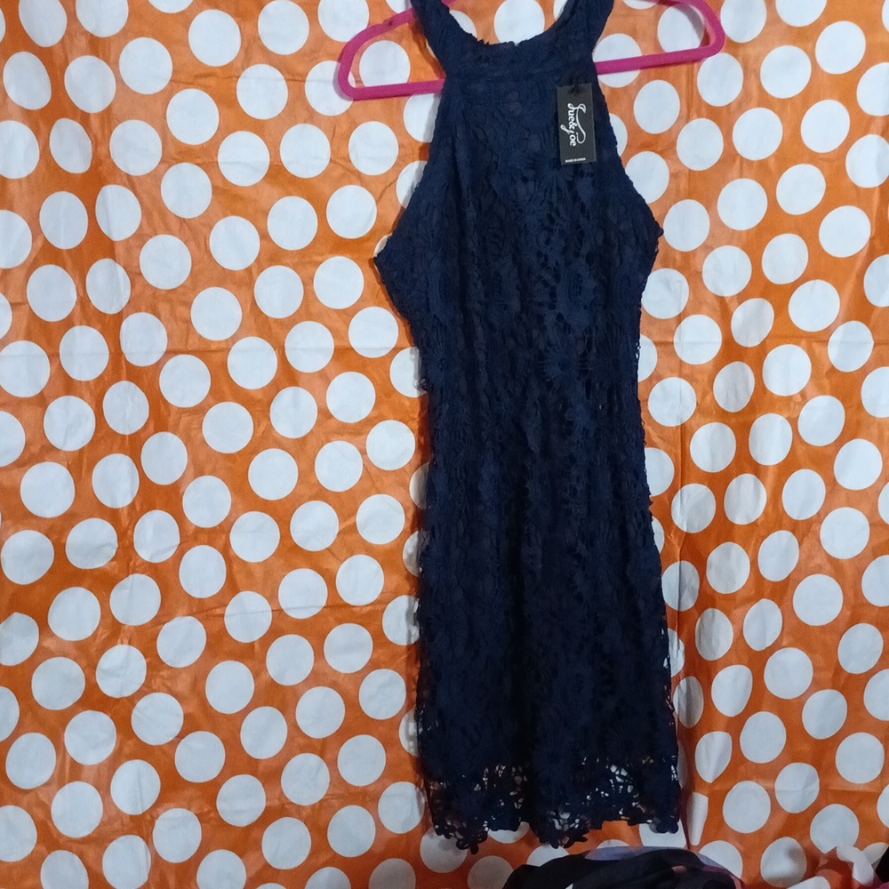 Blue evening dress